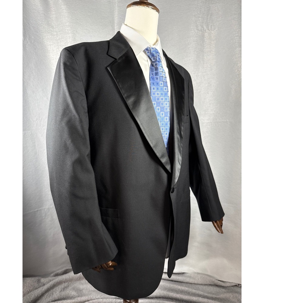 Brooks Brothers Black Satin-Lapel Tuxedo Coat